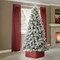 6FT/7.5FT/9FT Pre-Lit Flocked Pine Artificial Christmas Tree With Warm White LED Lights